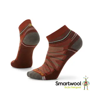官方直營 Smartwool 機能戶外全輕量減震印花低筒襪 暗橙 美麗諾羊毛襪 登山襪 保暖襪 除臭襪