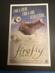 SDCC 2015 FIREFLY Online mini poster - MINT- Numbered