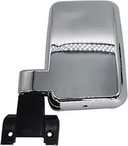 Car Rear View Mirror Compatible With Toyota Landcruiser Fj60 Chrome Sw5015 1986-1989(LEFT SIDE)