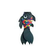 15" BLACK RAINBOW DAMSEL FISH windsock, In the Breeze ITB-5224