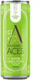 Brunswick Aces - Joker Desert Lime Non-Alcoholic Vodka and Soda Cans, 6 x 4pk, 0% ABV, 250ml