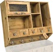 Farmhouse Medicine Cabinet Organizer - Gorgeous Medicine Cabinets for Bathroom, Above Toilet Storage Cabinet or Bathroom Storage Cabinet - Laundry Room Cabinets Wall Mounted, Beautiful Entryway Decor