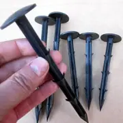 30 Pcs 6" Plastic Stakes for Tarps, Netting, and Fabric