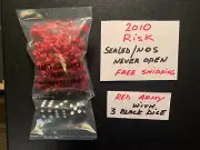 Risk 2010 RED ARMY Sealed NOS Never Opened Bag Game Replacements FREE SHIP