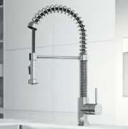 VIGO Edison Single-Handle Pull-Down Sprayer Kitchen Faucet in Chrome VG02001CH