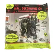 Zombie 30 WALL CUTOUTS Decorating Kits Halloween Party Dorm Decor Scary 5 Feet