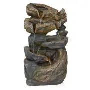 Alpine Corporation Cascading Rock Fountain with Warm White LED