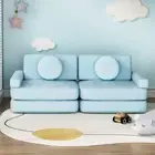 NNEDSZ Artiss Sofa Bed 2 Seater Couch Kid Play DIY Modular Lounge Chaise Suite V