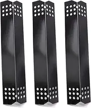 Criditpid Grill Heat Plate Shield, Burner Cover, Flame Tamer for Grill Master 720-0697, 720-0737, Porcelain Steel Gas Grill Replacement Parts for Nexgrill 720-0830H 720-0783E 720-0882A 720-0896B.