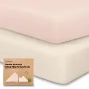Pack and Play Sheets Fitted, 2-Pack Mini Crib Sheets - Pack N Play Sheets, Or...
