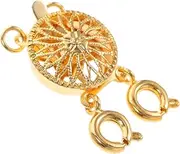 HOODANCOS Necklace Layering Hook Womens Jewelry Clasp Sunflower Flower Necklace Accessory