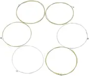 JOINPAYA 6pcs Phosphor Acoustic Guitar Strings Replacement Folk Guitar Strings for Rich Tone Easy Installation
