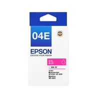 在飛比找樂天市場購物網優惠-EPSON 原廠 04E 紅色 墨水匣 /個 C13T04E