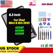 8.3" for iPad Mini 6 6th 2021 A2567 LCD Screen and Repair Kit+Sleep/Wake Sensor