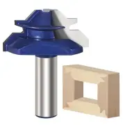 45 Degree Lock Miter Router Bit 1/2in Shank Cutting Diameter Milling Cutter Tool