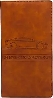 [Generic] Document Wallet Case - Document Paperwork Card Holder Wallet Case - Wallet Case Organizer with Uniform Seams for Key, Driver's License, Business Card, Receipt