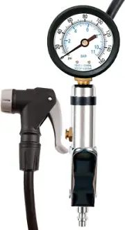 Cyclospirit Universal Bicycle Tire Inflator Gauge with Auto-Select Valve Type...