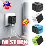 UnivZOsal World Travel AdaptKJ 3 USB & Type-C ChargXD US/UK/EU/AU Plug ConvNVter