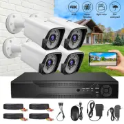CCTV Camera Security System Home 4CH DVR 1080P IP Day Night Cameras Kit