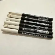 6 Sakura Color Koi Coloring Brush Marker Pen Flexible Light Cool Gray