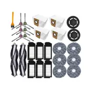 For Deebot X1 OMNI/TURBO Vacuum Cleaner Main Side Brush Mop Cloth Hepa Filter Dust Bags Dust Container Parts