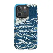 For iPhone 14 Pro Case Protective MagSafe Compatible Cover Japanese Wave