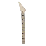 Electric Guitar Neck 24 Fret Maple Fretboard Shark Fin Inlay Reversed Head