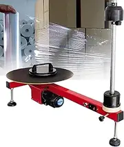Stretch Film Dispenser Packing Machine,Electric Film Wrapping Machine,Carton Wrapping Machine,Speed ​​30 RPM, Turntable Diameter 40cm, for Stretch Film Wrap Roll Within 70cm