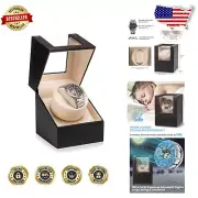 Elegant Dual Power Automatic Watch Winder - Protect & Showcase Your Timepieces