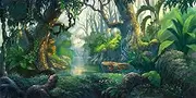 Yeele 20x10ft Fairy Tales Backdrop for Photography Fantasy Fairyland Tropical Virgin Forest Jungle Sunlight Flowers Background Kids Birthday Party Photo Booth Shoot Vinyl Studio Props