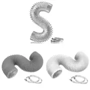 Air Ducting Flexible Aluminum Dryer Vent Hose Dryer Hose with 2 Clamps for HVAC
