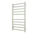Radiant Brushed 600 x 1100mm Round Heated Towel Rail (Right Wiring) BRU-RTR02RIG