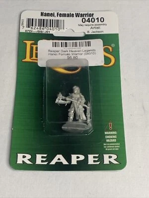 Reaper Dark Heaven Legends HANEI FEMALE WARRIOR 04010 NIB METAL
