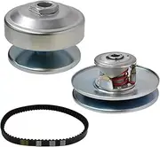 Go Kart 40 Series Torque Converter Kit with 1" Driver Clutch+3/4" Driven Clutch+203785 Drive Belt for Comet 209133A 209139A 209151A Manco 2432 8hp-16hp engines with 1/4" keyway