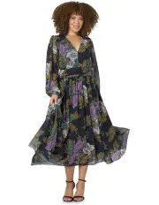 [Pink Dusk] Higher Love Midi Dress in Multi