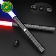 Lightsaber 2 Pack Metal Hilt Light Saber RGB 7 Colors Changeable 2 in 1 Dueling