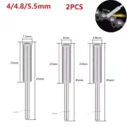 2PCS Diamond Coated Cylindrical Burr Chainsaw Sharpener Stone File 4/4.8/5.5mm