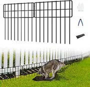 Animal Barrier Fence, 30Pack No Dig Fence Panels for Dogs Rabbits, 13in(H) x 30ft(L) Rustproof Metal Garden Dog Digging Fence Barrier, Fence Barrier for Bottom of Fence for Outdoor Yard Patio