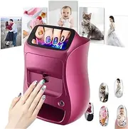 Painted Manicure Machine,3D Intelligent Automatic Nail Printer Nail Shaped Piece Printing Machine DIY Nail Printing Drying,with Touch Screen, for Nail Studio/Manicurist/Nail Lovers