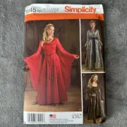 Simplicity Sewing Pattern 1045 Sz 14-20 Medieval Renaissance Costume Theater