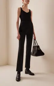 [The Row] Desmond Stretch-Wool Flare Pants