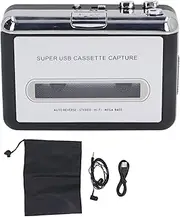 XUMIUZIY Portable Cassette Tape Player Converter with Built in Speaker, Headphone Jack, Cassette to MP3 Converter, Lightweight and Portable, USB for Travel, Sport