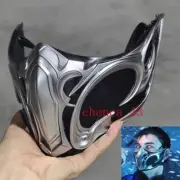 Mortal Kombat NOOB SAIBOT Half Mask Sub-Zero Cosplay Prop FRP Mask Replica Gifts