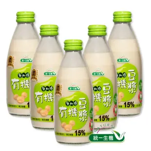 《統一生機》有機無加糖豆漿(245mlx12瓶/箱)