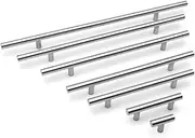 160mm Stainless Steel Cupboard Handles Cabinet Handles Furniture Drawer T Bar Pulls Kitchen Door Handles Silver 6 Pack Silver 250×160 mm (Color : Silver, Size : 50mm singlehole)
