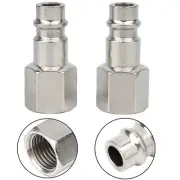 Quick Release Fittings Euro Male Coupler Hose Silver Thread Tools 1/4