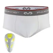 McDavid Brief w/ Flexcup, Peewee Large (23-24), White, Bundle of 2