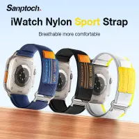 在飛比找蝦皮購物優惠-Sanptoch Sport iWatch 錶帶適用於 Ap
