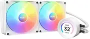 NZXT Kraken Elite 280 RGB - RL-KR28E-W1-280mm AIO CPU Liquid Cooler - Customizable 2.36" LCD Display for GIFS, Images, Performance Metrics - 2 x F140 RGB Core Fans - White