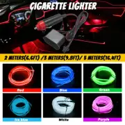 2/5m Atmosphere Interior Car Wire Strip LED Light Decor EL Red/Purple/Blue H (for: Renault)